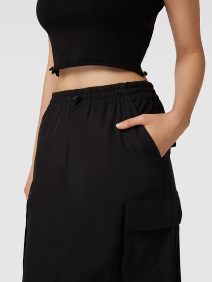 Tommy Jeans Midirock mit Cargotaschen Black 3