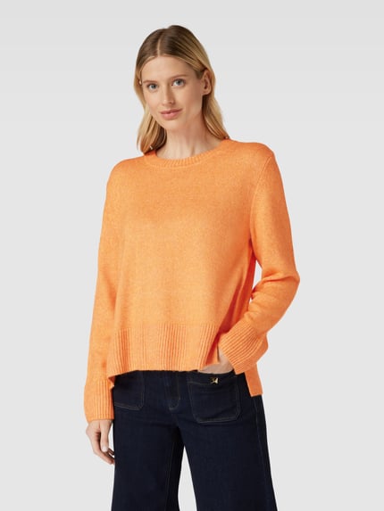 Tom Tailor Strickpullover mit Rundhalsausschnitt Orange 4