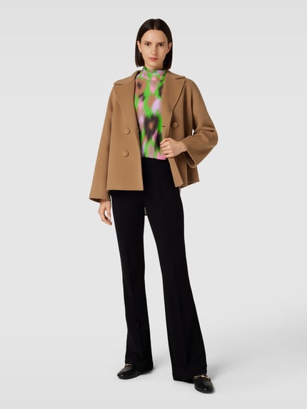 Essentiel Antwerp Blouseshirt van viscose met all-over motief Neon groen - 1