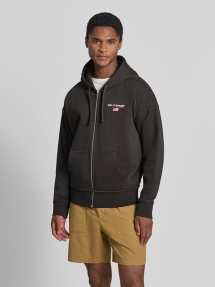 Polo Ralph Lauren Regular Fit Sweatjacke aus Baumwoll-Mix Black 4