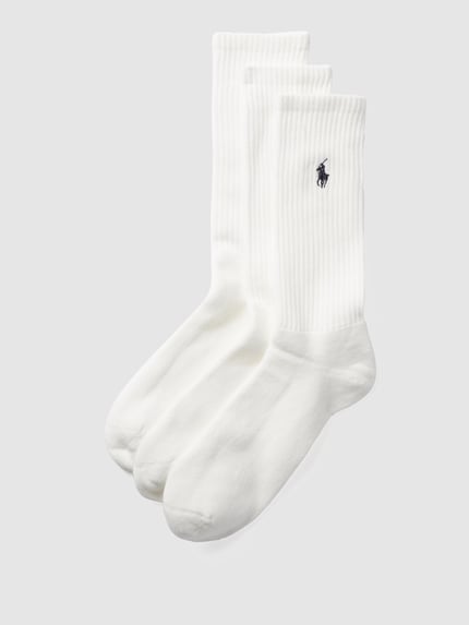 Polo Ralph Lauren Underwear Socken mit Stretch-Anteil im 3er-Pack Weiss 1