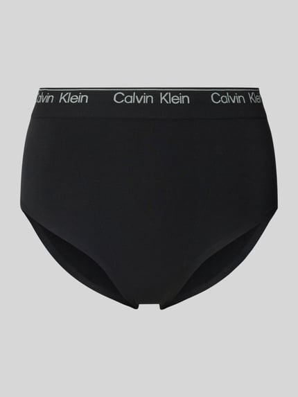 Calvin Klein Underwear Slipy z elastycznym pasem z logo Czarny 1