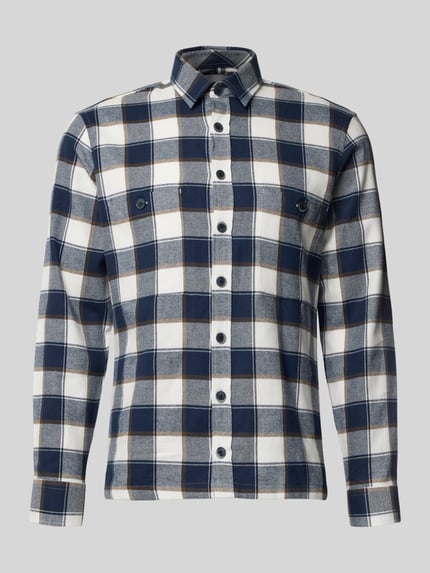 Brax Slim Fit Freizeithemd mit Kentkragen Modell 'KAY' Marine 2
