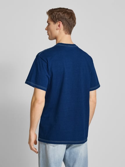 Carhartt Work In Progress T-Shirt mit Brusttasche Modell 'INGO' Dunkelblau 5