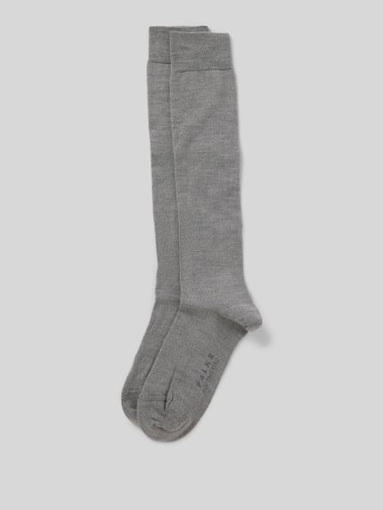 FALKE Sokken met labelstitching Lichtgrijs gemêleerd - 1
