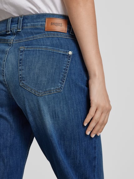 ANGELS Wide Leg Jeans im 5-Pocket-Design Modell 'LIZ' Marine 3