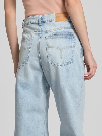 REVIEW Straight Leg Jeans aus reiner Baumwolle Hellblau 3