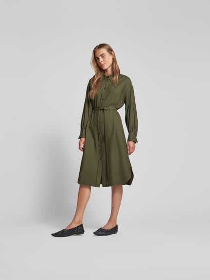 Joseph Overhemdjurk van pure viscose Middenbruin - 1