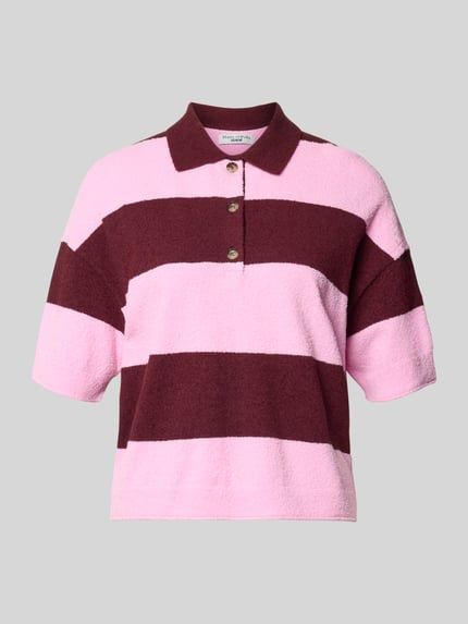 Marc O'Polo DENIM Koszulka polo o kroju regular fit z mieszanki bawełny Mocnoróżowy 2