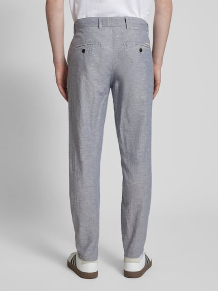 JACK & JONES Tapered fit chino met steekzakken, model 'STACE' Rookblauw gemêleerd - 5