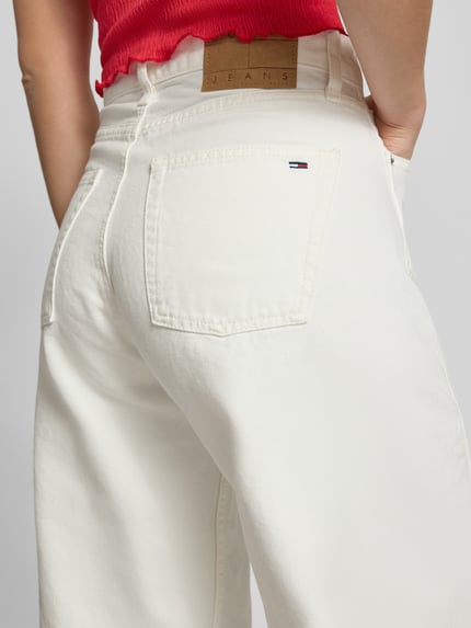 Tommy Jeans Barrel Fit Jeans aus reiner Baumwolle Weiss 3