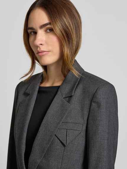 Cph Muse Regular Fit Blazer mit Reverskragen Modell 'TAILOR' Dunkelgrau Melange 3