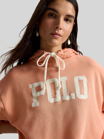 Polo Ralph Lauren hoodie in relaxed fit van katoenmix Koraal - 3