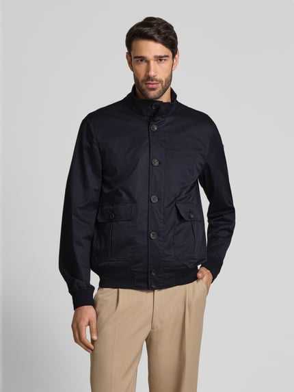 Geox Jas met opstaande kraag Marineblauw - 4