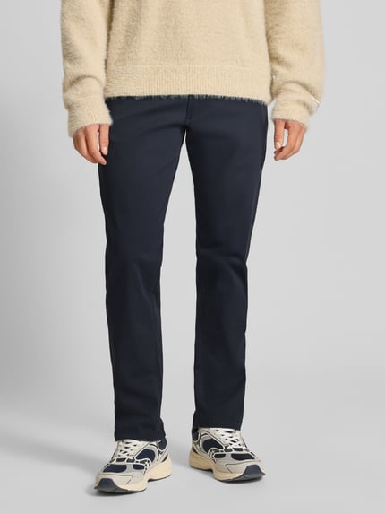 JACK & JONES Chino o kroju relaxed fit z kieszeniami z tyłu model 'KANE' Granatowy 4