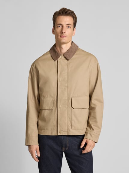 JACK & JONES Premium Hemdjacke mit aufgesetzten Pattentaschen Sand 4