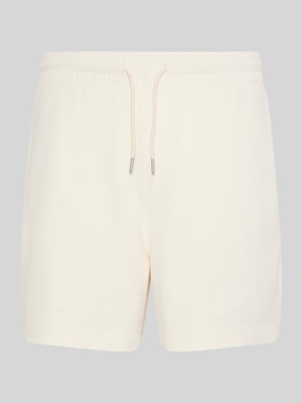 Calvin Klein Jeans Sweatshorts mit Tunnelzug Offwhite 2
