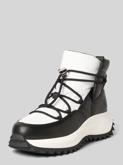Marc Cain Bags & Shoes Boots van leermix met vetersluiting Zwart - 1