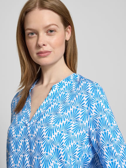 ETERNA Bluzka o kroju relaxed fit z rękawem 1/2 Niebieski 3