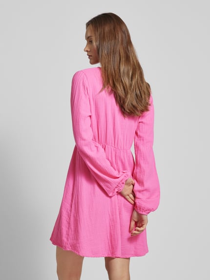 ONLY Minikleid mit Ballonärmeln Modell 'THYRA' Pink 5
