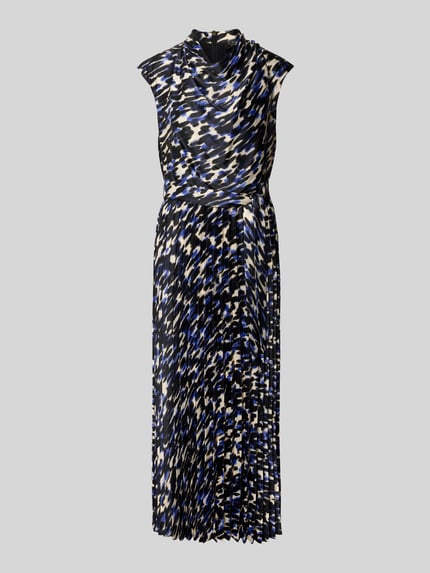 s.Oliver BLACK LABEL Tailliertes Freizeitkleid mit Bindegürtel Royal 2