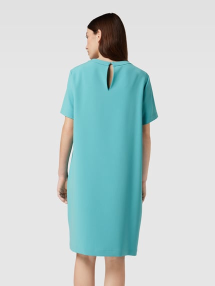 BOSS T-Shirt-Kleid mit Rundhalsausschnitt Modell 'DAGANA' Helltuerkis 5