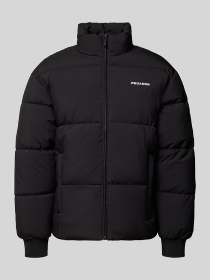 PEGADOR Puffer Jacket mit Label-Stitching Black 2