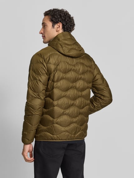Peak Performance kurtka pikowana o kroju regular fit z kapturem model 'Helium Down Hood' Oliwkowy 5
