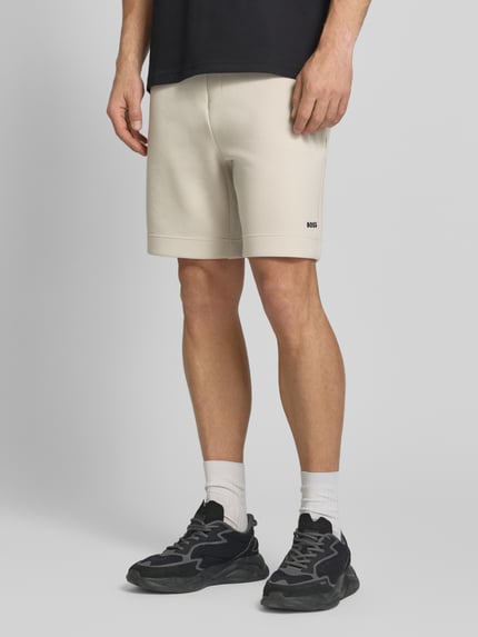 BOSS Green Regular Fit Sweatshorts aus Baumwoll-Mix Modell 'JT_GLOBE' Sand 4