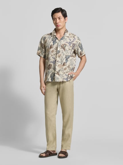 GANT Regular Fit Freizeithemd aus reinen Leinen Beige 1