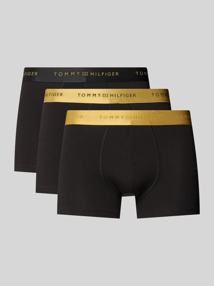 Tommy Hilfiger Trunks mit Metallic-Bund im 3er-Pack Black 1