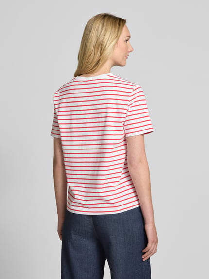 VILA T-shirt met ronde hals, model 'NORA' Lichtrood - 5