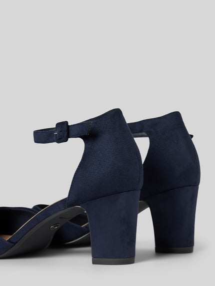 Tamaris Pumps mit Blockabsatz Dunkelblau 2