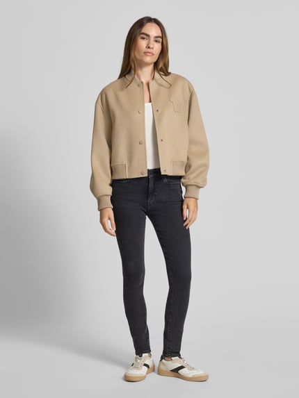 ARMEDANGELS Skinny fit jeans van katoenmix, model 'TILLAA' Antraciet - 1