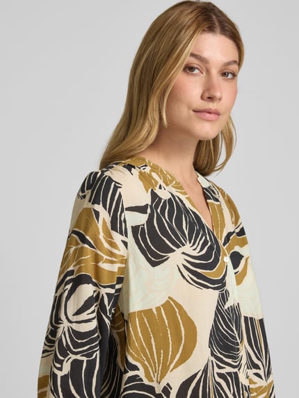 Tom Tailor Loose Fit Bluse aus Baumwoll-Modal-Mix Black 3