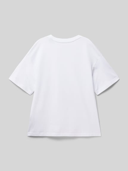 JACK & JONES T-shirt met labelprint model 'ESTAR' Wit - 3