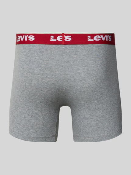 Levi's® Trunks mit Label-Bund im 3er-Pack Dunkelgrau 3
