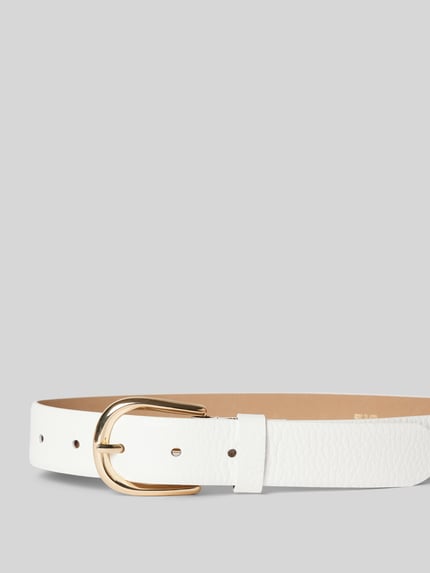 Weinmann Riem van echt leer Model 'Adra' Wit - 2