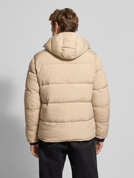 Pepe Jeans Regular Fit Steppjacke mit abnehmbarer Kapuze Modell 'JOBIAS' Beige 5