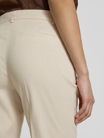 Christian Berg Woman Selection Spodnie materiałowe o kroju regular fit z kantami Piaskowy 3