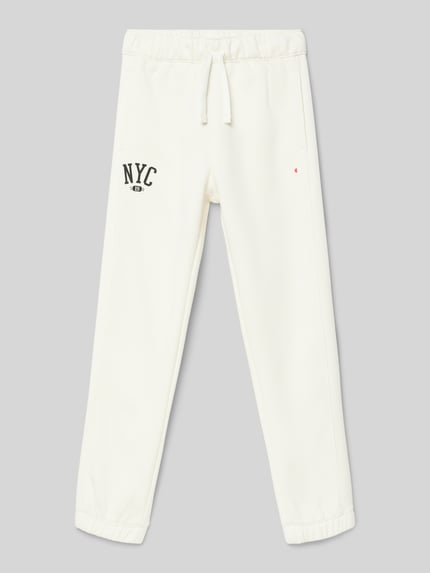 Champion Stoffhose mit elastischem Bund Offwhite 1