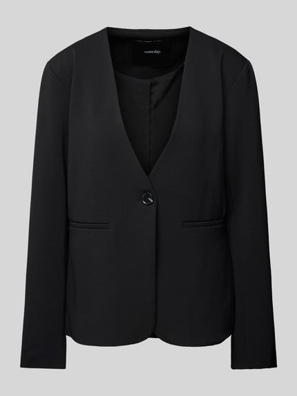 someday. Blazer mit Leistentaschen Modell 'Nebru' BLACK 2