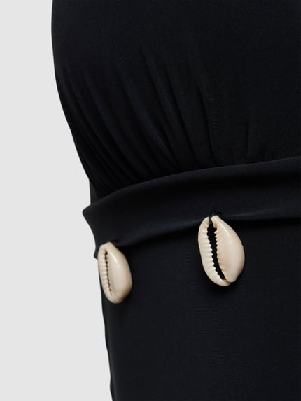 Banana Moon Badeanzug mit Cut Out Modell 'SHELLINA' Black 2