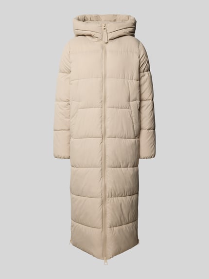 Jake*s Casual Steppmantel mit Kapuze Stein 2