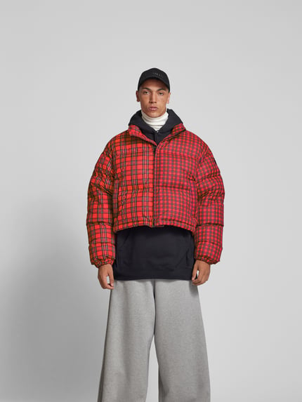 VETEMENTS Gewatteerd jack met tweewegritssluiting Rood - 4
