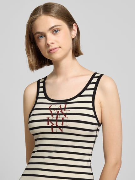 Calvin Klein Jeans Spódnica mini z nadrukiem z logo Biały 3
