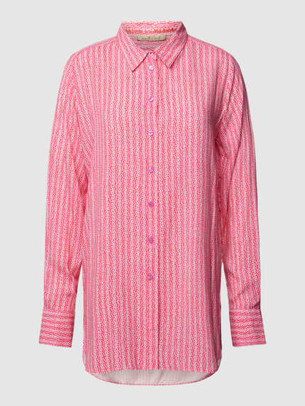 Smith and Soul Hemdbluse mit Allover-Muster Pink 2