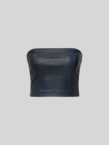 ROTATE Bandeautop met structuurpatroon Donkerblauw - 2