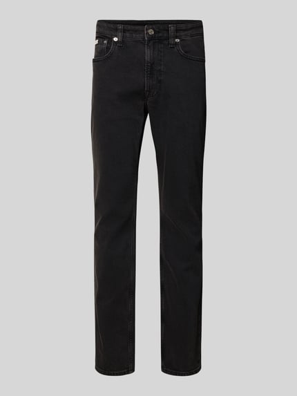 Calvin Klein Jeans Jeansy o kroju slim fit z naszywką z logo model ‘Essential’ Czarny 2