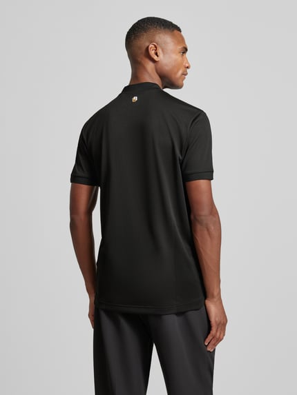 BOSS Green Slim Fit Poloshirt mit Logo-Print Modell 'TOC SPIN BODYMAPP 1027' Black 5